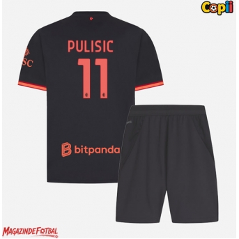 AC Milan Christian Pulisic #11 Echipament de Fotbal Replică 2026-27 Copii Treilea (+ Șorturi)